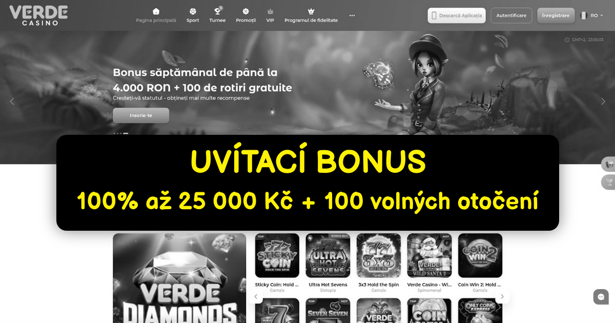 Verde Casino - Nejlepší online kasino se sloty v Česku
