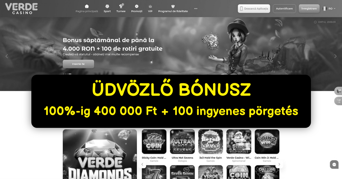 Verde Casino - Legjobb online kaszinó slotokkal Magyarországon